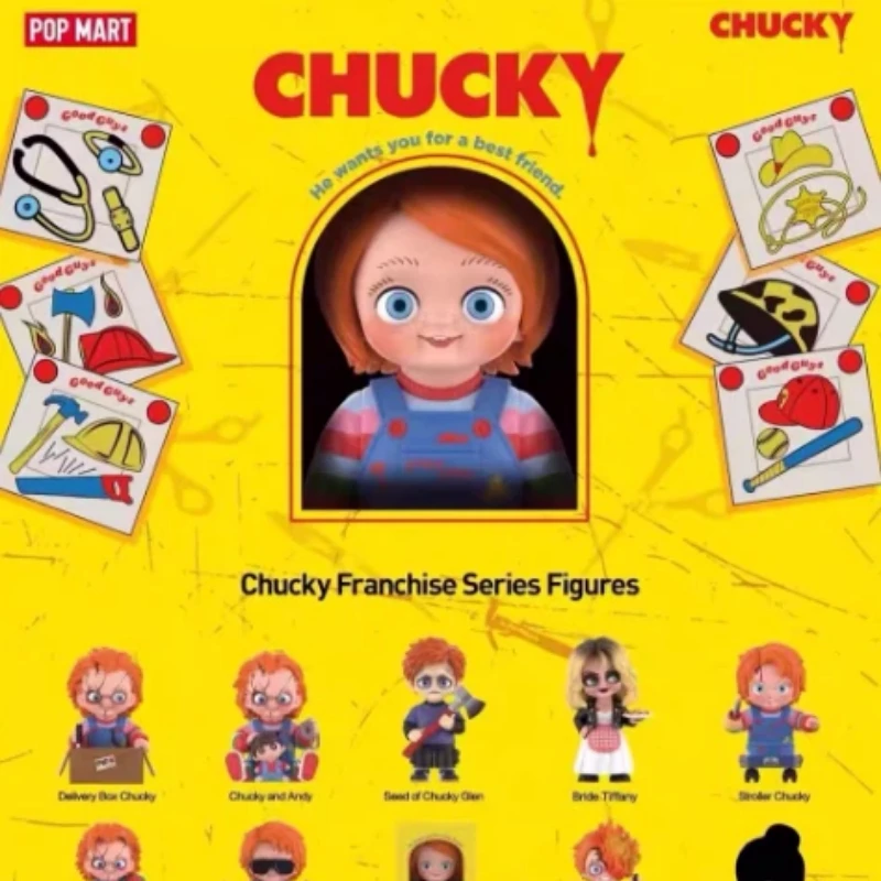 

Genuine spot POPMART Chucky Ghost Return Series Chucky Blind Box Kawaii Trendy Figurine Collection Mystery Box Halloween Trendy