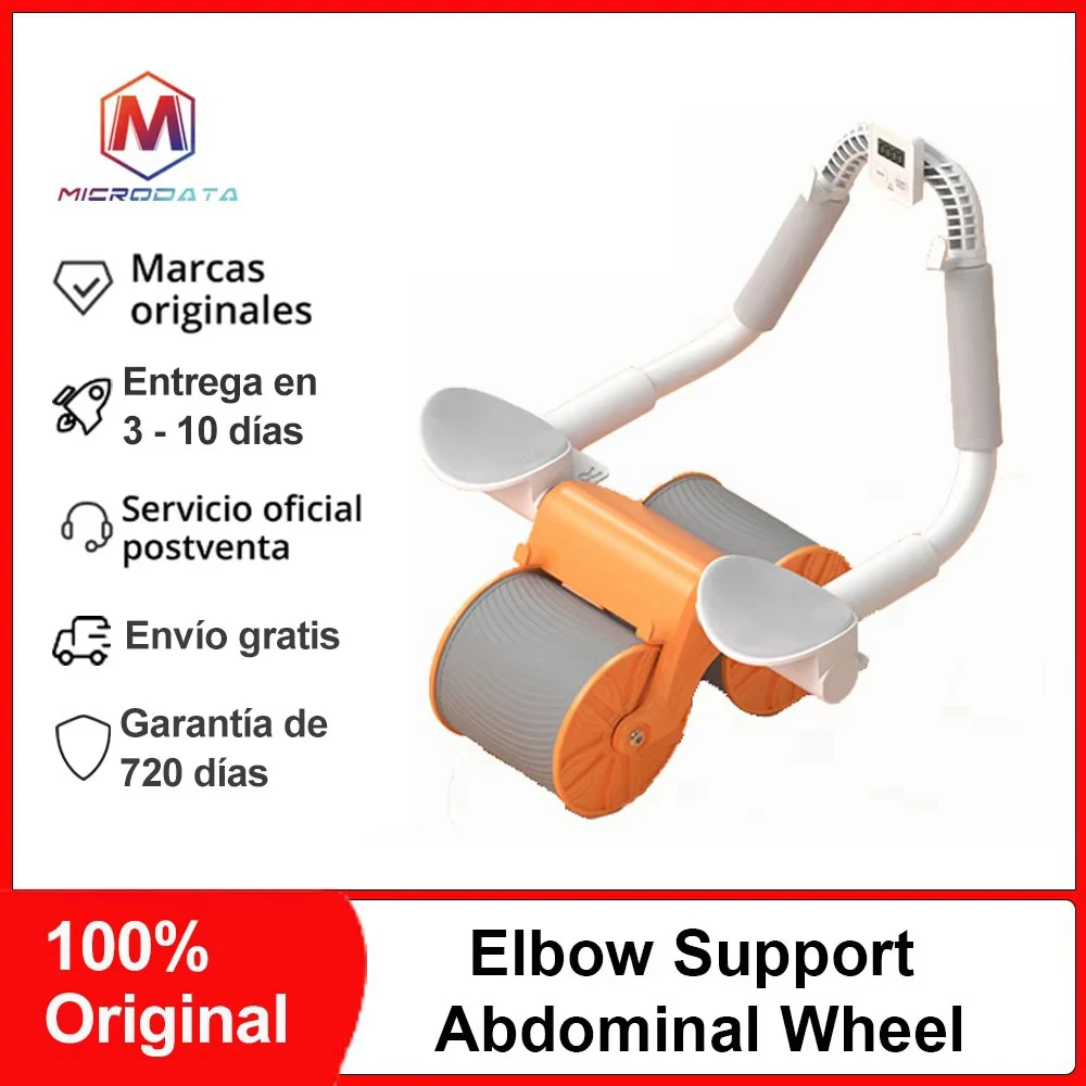 Elbow Support Abdominal Wheel  Muscle Training Home Fitness Exercise Equipment Double Wheeled Automatic Rebound