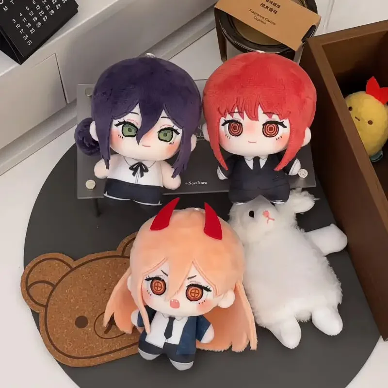 Chainsaw Man Q Version Makima Character Two-Dimensional Plush Pp Cotton Filling Soft Hand Doll Keychain Zipper Decoration Gift