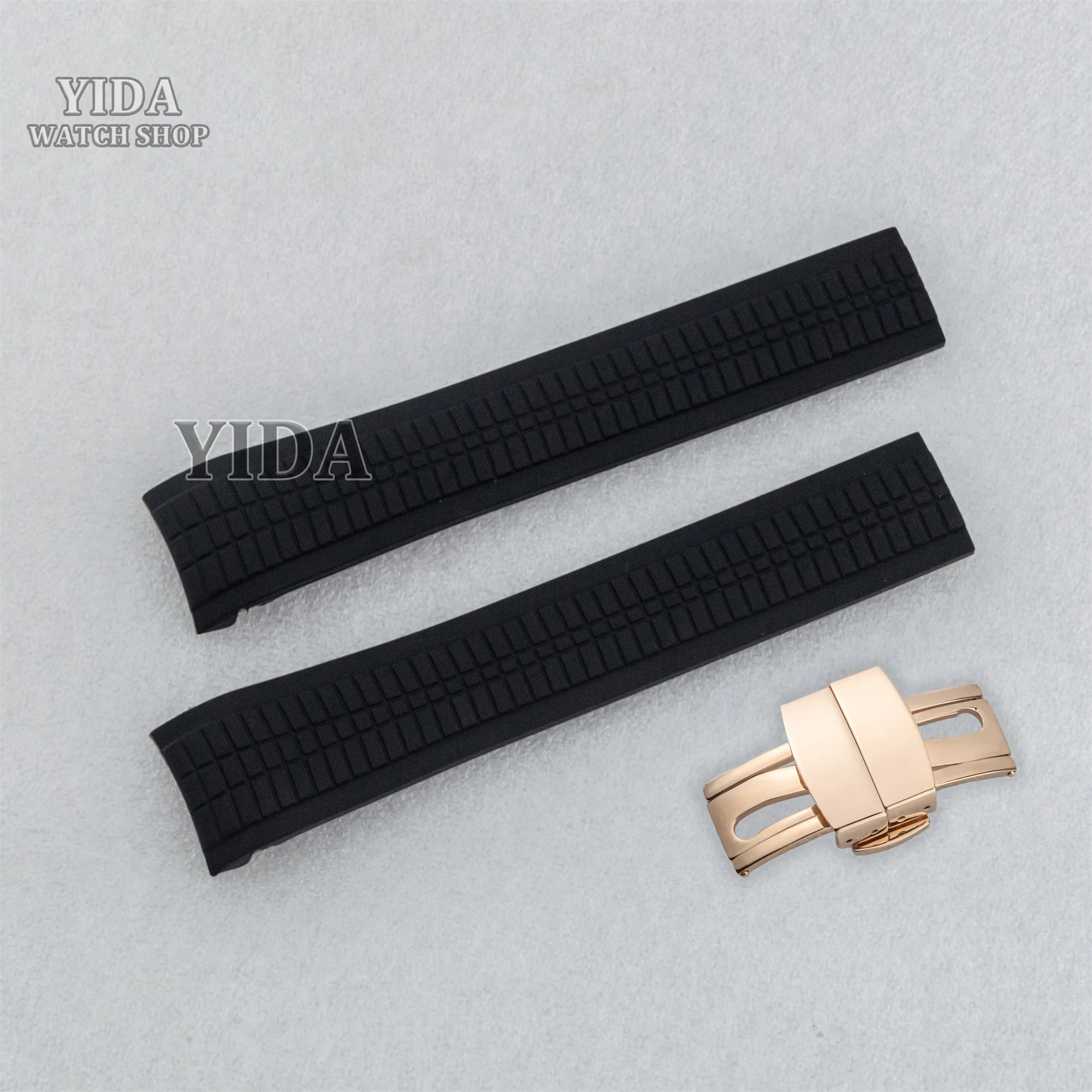 

Rubber Watch Strap 21MM Watchbands Bands Replacements for AQUANAUT Nautilus Parts Repair Tools Watch Wristband Accessories