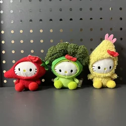 Hello Kitty Kidrobot Cup Noodle Food Drag Series Broccoli Prawn Tempura Pepper Kawaii Cute Gift Girl plush toy dolls