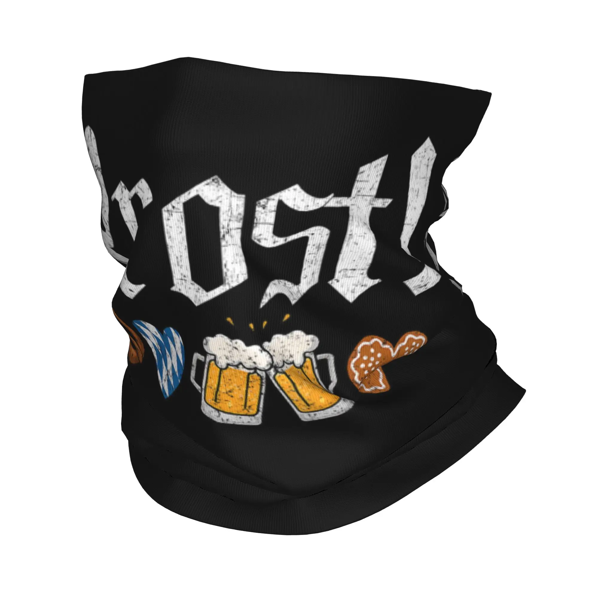 Oktoberfest Prost German Drinking Beer Bandana Neck Gaiter Octoberfest Balaclavas Mask Scarf Headband Men Women Adult All Season