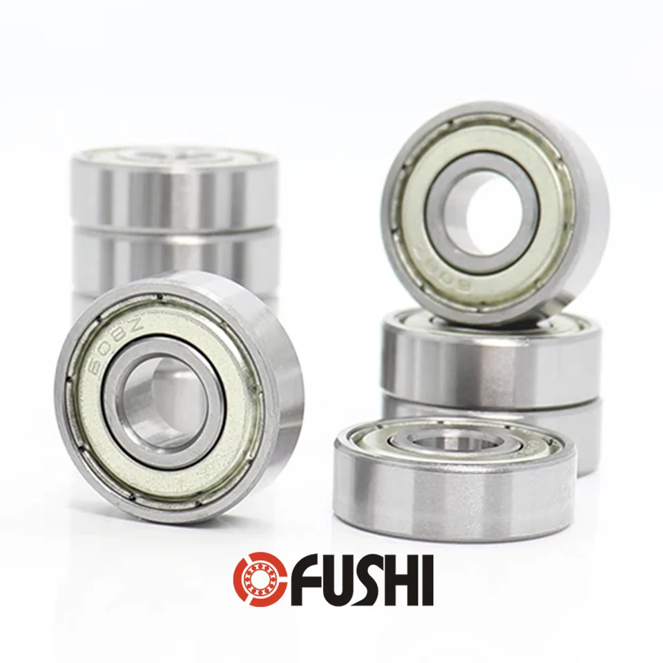 10PCS 608ZZ 608RS 8*22*7mm ABEC-1 ABEC-7 Double Shield Rubber Seal