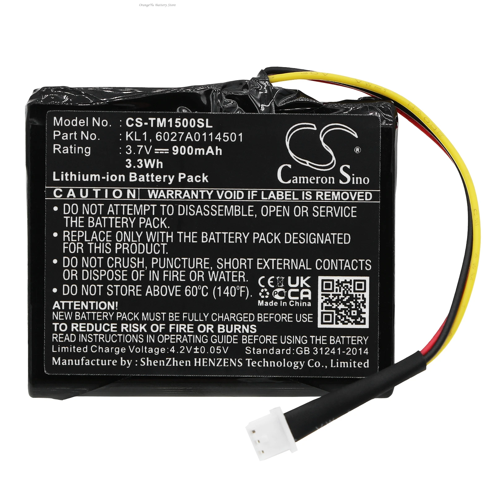 2025 NEW 3.7V900mAh Navigator Battery 6027A0114501 KL1 for TomTom VIA 1505T 1435TM 1505M 1405M 1435T 1535T 1405T 1505 1405 1400M - view 3