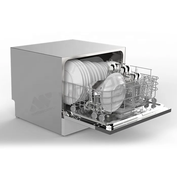 

CE Certified Automatic 6-Sets Dishwasher 304 Steel Built-In Caravan Appliance With LED Display for Water & Camping Use For RV