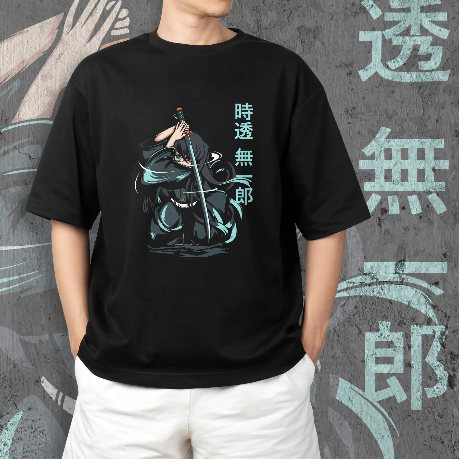 T-shirt with Demon Slashing Blade print - Muichiro Tokito 3