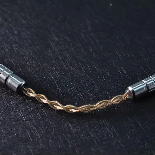 Wanlong الإصدار المجمد OCC 3.5mm-3.5mm وصلة واحدة مطلية بالنحاس مطلية بالذهب زوج سلك التسجيل