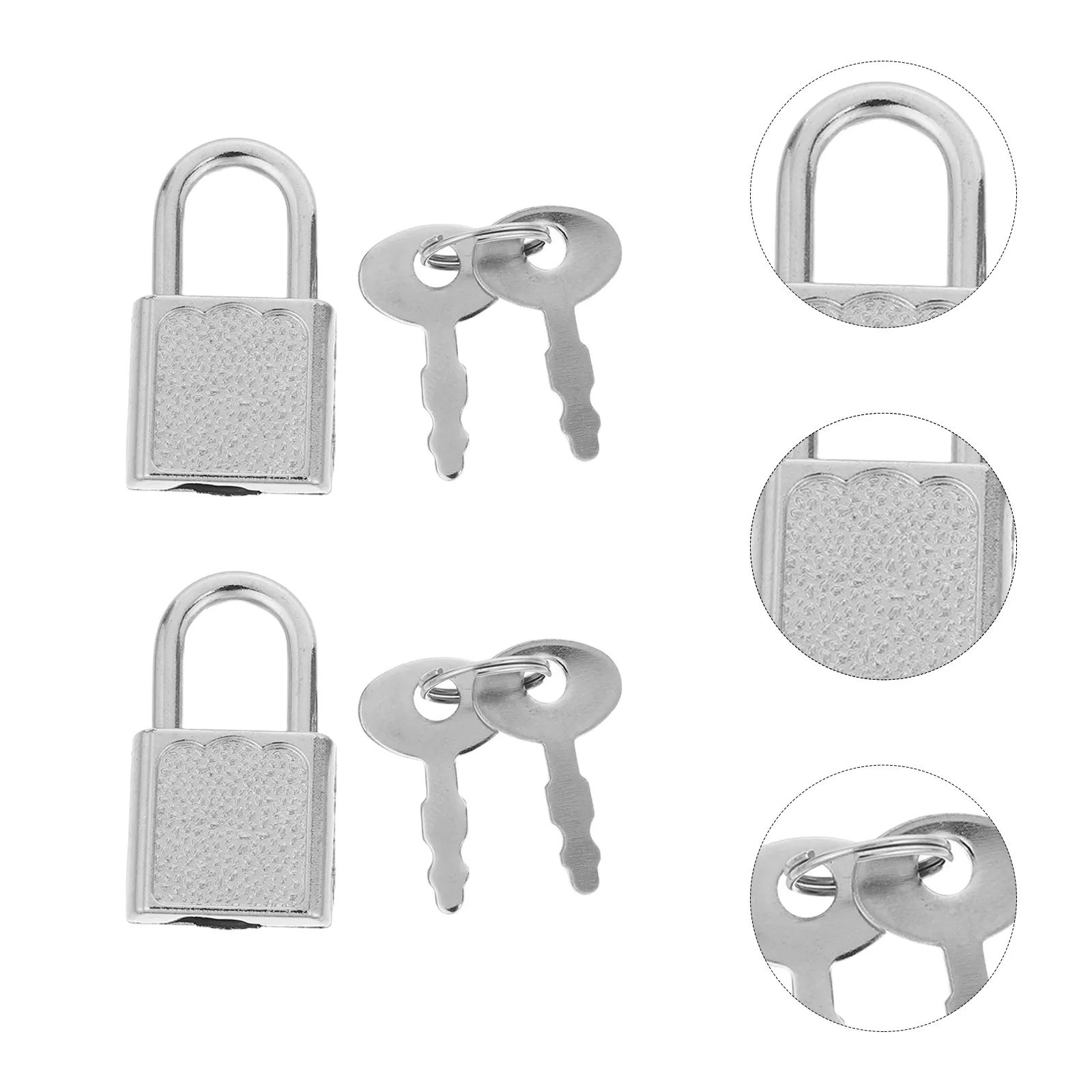 10Sets Cute Mini Pirate Lock with Key Vintage Design Metal Padlock for Suitcase Luggage Backpack Toolbox Diary Lock Treasure Box