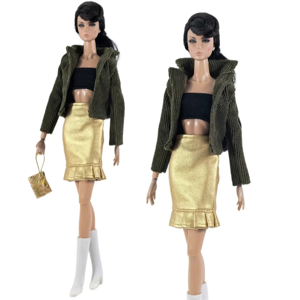 Handmade BABI CLOTHES Leather Clothing Outfit Overcoat for 11.5 inch 30cm Doll bjd clothes Many Style Gifts for doll accessories