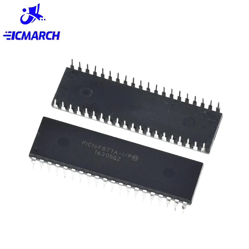 5/10PCS PIC16F877A DIP-40 PIC16F877A-I/P 16F877A DIP40 PIC16F877 Microcontroller Chip New Good Quality