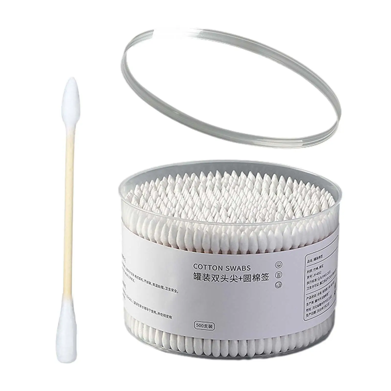Cotton Buds Wood Handle Double Ended Swabs for Cosmetics Eyelash Extension Removal Cleaning Tool