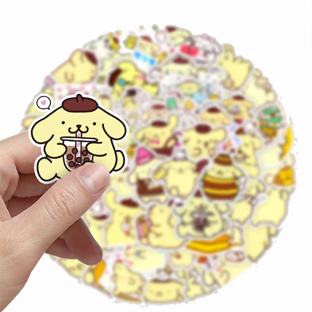 10/30/50pcs Pompom Purin Sanrio Anime Stickers Girls Graffiti Decal ...