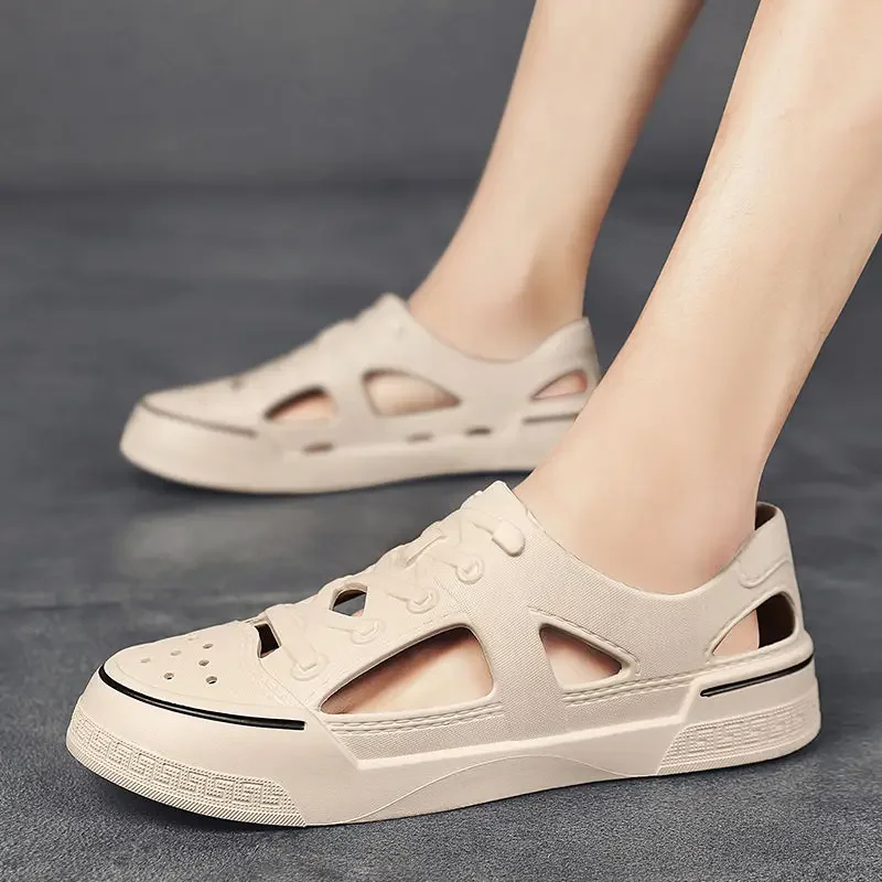 

Пляжные мужские сандалии, нескользящие, оригинальные летние распродажи, уличная, новая, по низкой цене, расходы на скидку, японская роскошная трендовая мужская обувь 2025 года