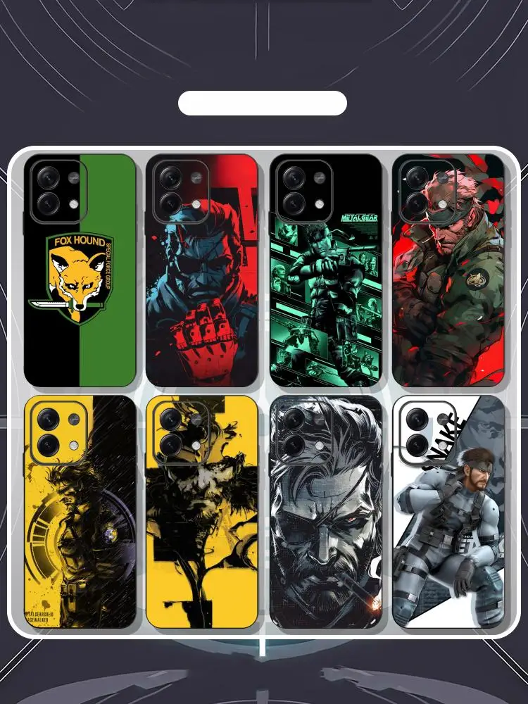 Чехол для телефона Game Metal Gear Solid Snake Eater для Xiaomi Redmi Note 14 13 12 11 Pro Plus S 5G 14C A3, мягкий черный чехол для телефона