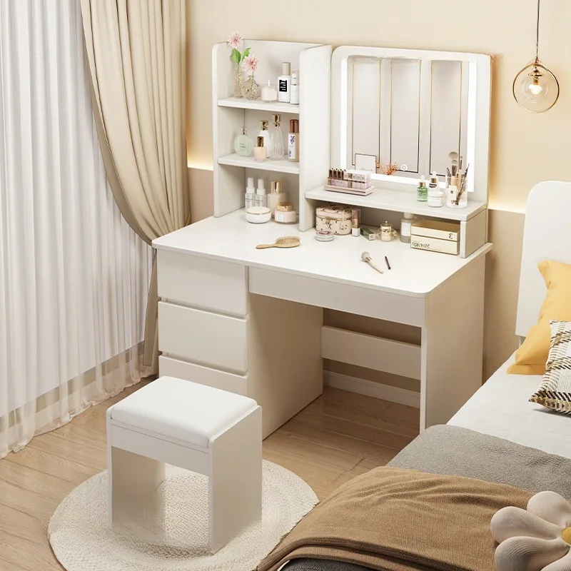 Vanity Table, Home Small Apartment Chest of Drawers, Bedside Table, Women's Bedroom Computer Makeup Table