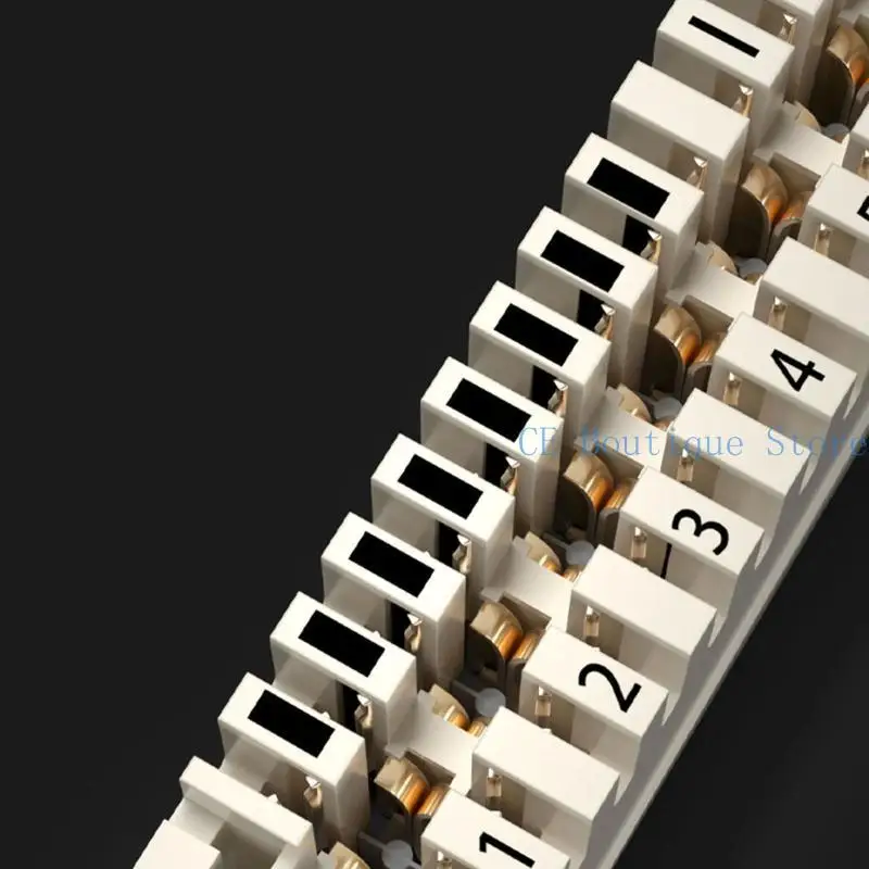 652F 10 Pasang Rangka Modul Baris baris Kelon Rangka distribusi untuk lemari 19 inci