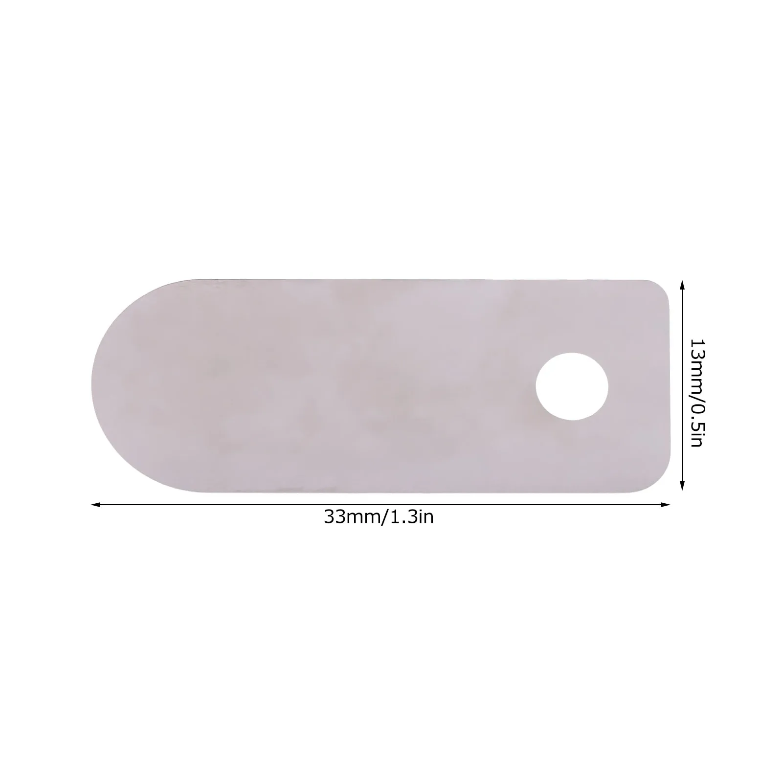 10 Buah Pelat Katup Kompresor Udara Mesin Bebas Minyak Senyap Pengganti Aksesori Aluminium 13*33Mm