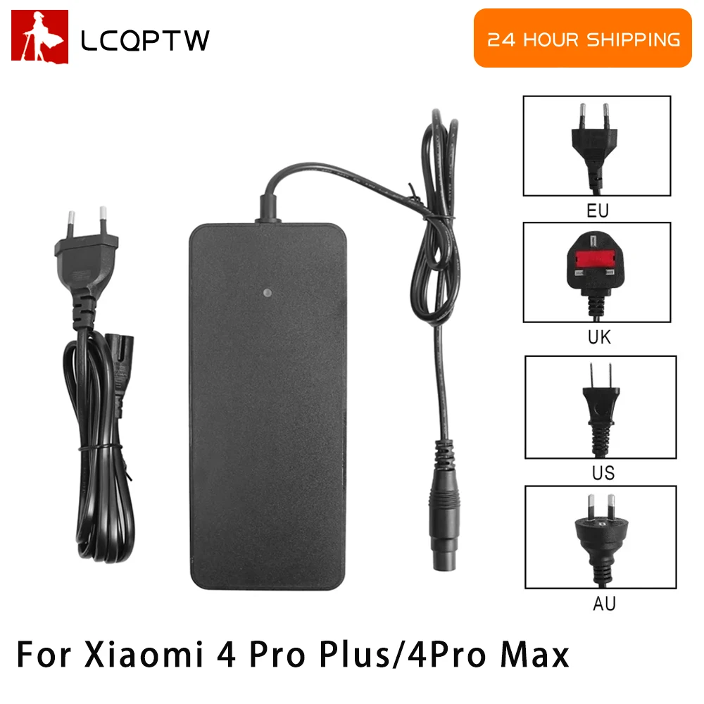 

54,6 В 2 А адаптер быстрого зарядного устройства для Xiaomi 4 Pro Plus/4Pro Max/Segway-ninebot ZT3 Pro электрический скутер зарядное устройство с вилкой ЕС/Австралии/США/Великобритании