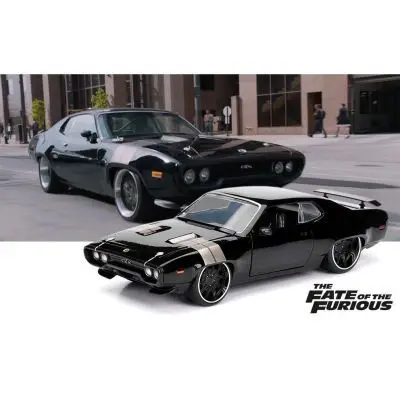 1:24 Plymouth GTX Fast & Furious 8 Dom Ride Alloy Car Model Decoration Model