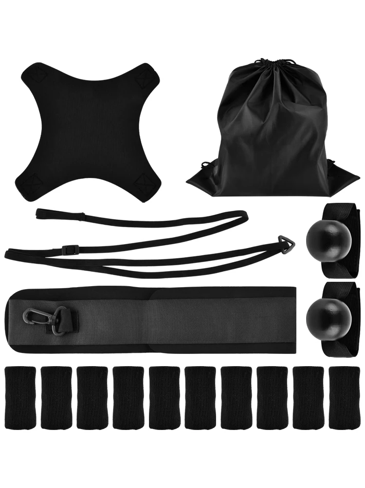 14pcs Serve Home Outdoor Volleyball Trainer Kit Professional For Beginners Solo Practice Setting Ball Finger Protection Cover