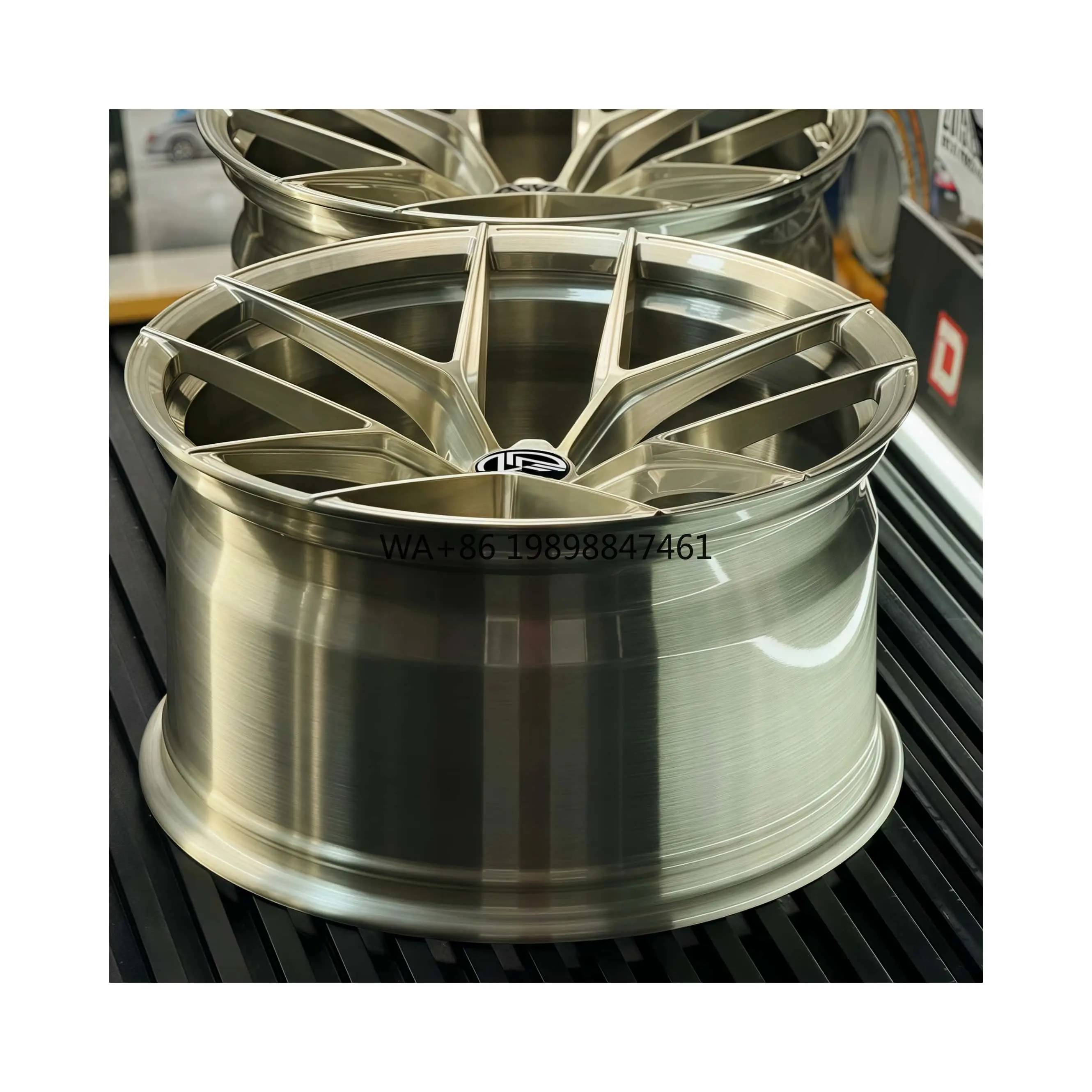 

Custom Deep Concave Brushed Polished 1 Piece 5X120 5X112 5x114.3 18 19 20 21 Inch Alloy Forged Wheel for Racing Car Wheel