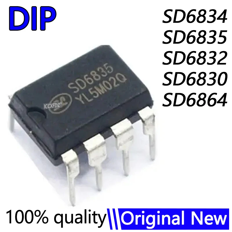 (10piece) SD6834 DIP-8 SD6834 DIP SD6835 SD6832 SD6830 SD6864 original parts Power adapter IC DIP8 LCD power control chip