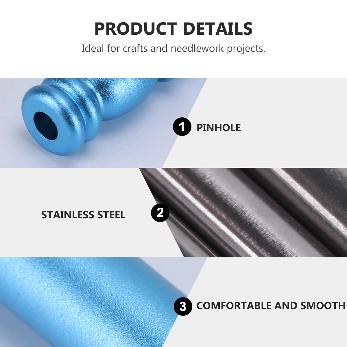 

5pcs Embroidery Pen Crewel Threader Sewing Needle Stainless Steel Smooth Surface Durable For Embroidery Stitching Tool Craft Diy