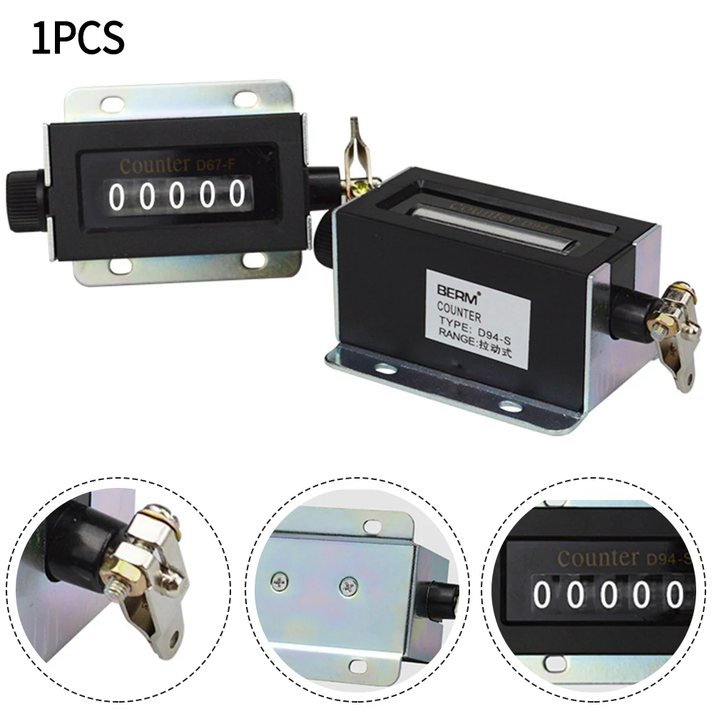 Resettable Mechanical Clicker, 5 Digit Display Manual Hand Tally Counter, Perfect for Industrial and Commercial Use