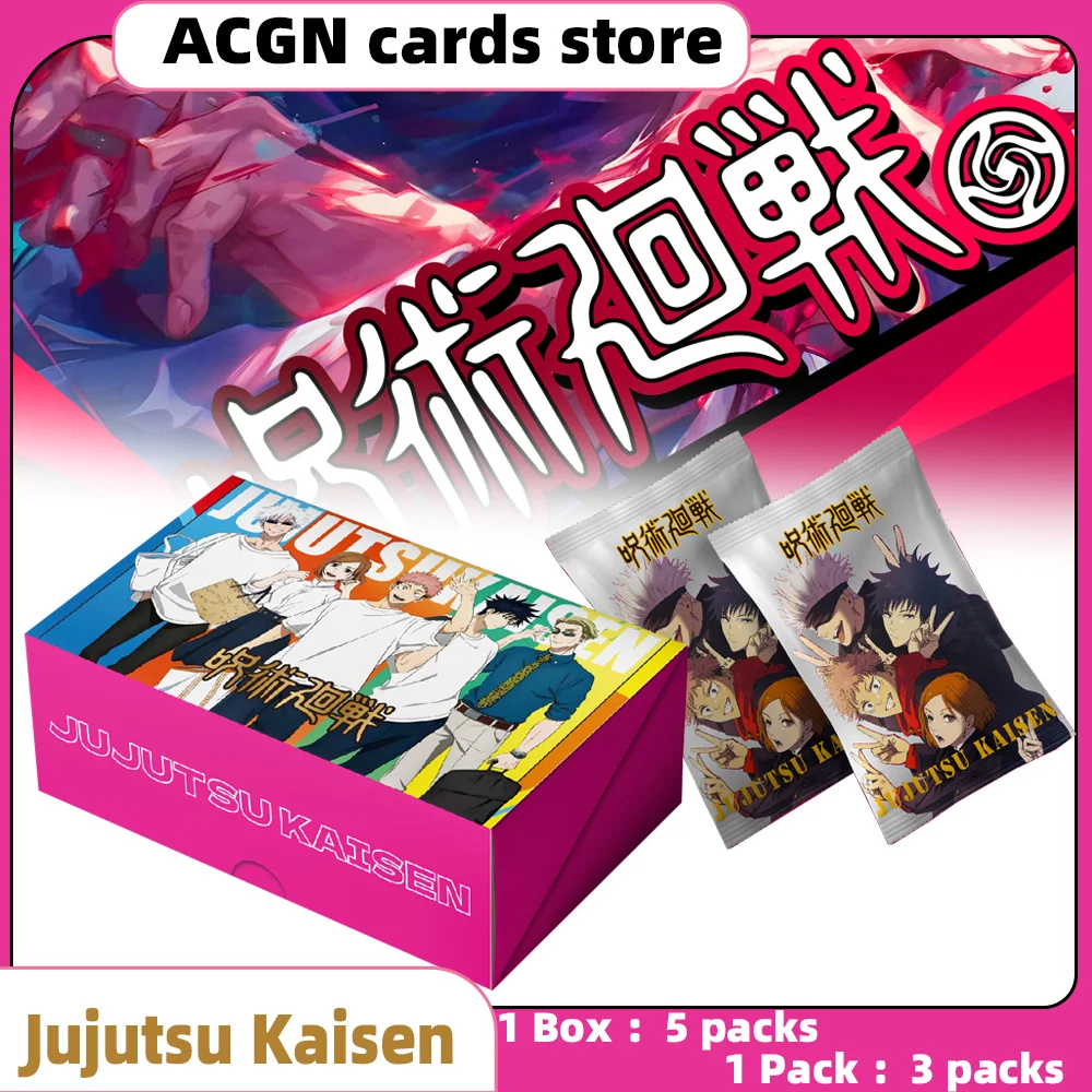 New Jujutsu Kaisen Collection Card Gojo Satoru Acg Tcg Ccg card Anime Character Scenario Trend Character Battle Card Doujin Toys