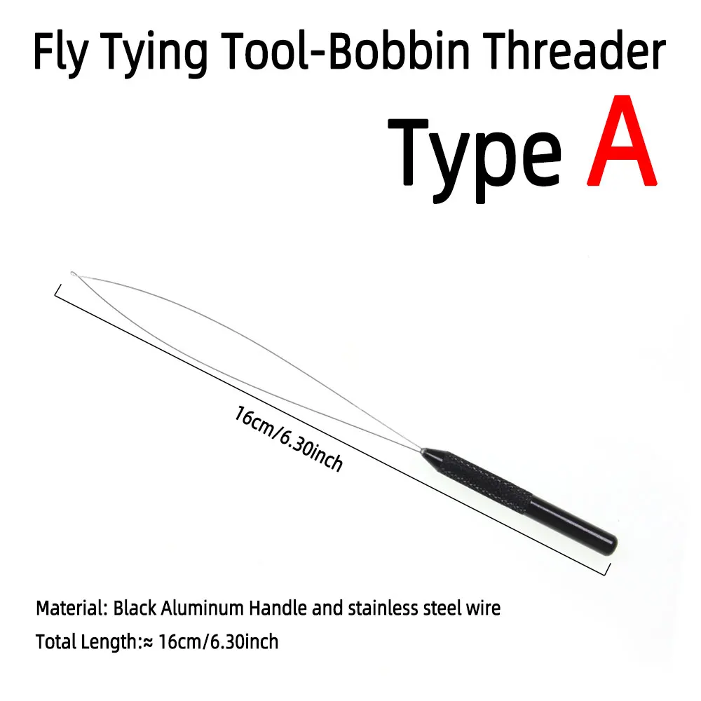 1pc Bobbin Threader Whip Finisher Bodkin Needle Fly Tying Tool For Tying Dry Wet Nymph Streamers Fishing Lures Fishing Tackles