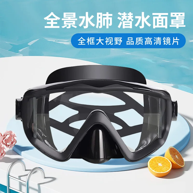 For Full Face Snorkel Mask, Panoramic Diving Mask with Detachable Breathing Tube