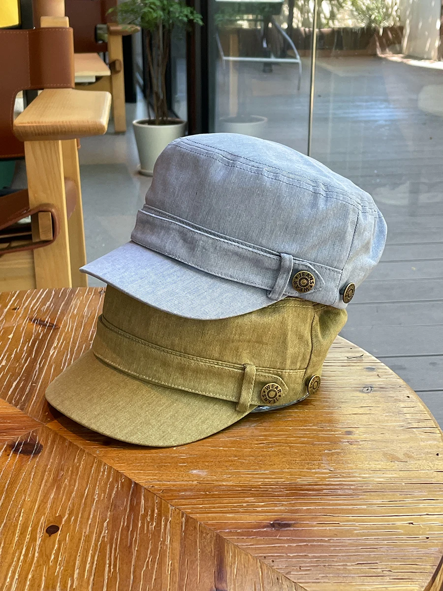 

Flat Top Hat Makes Face Look Smaller Couple's Duckbill Cap Unisex Trendy Hat