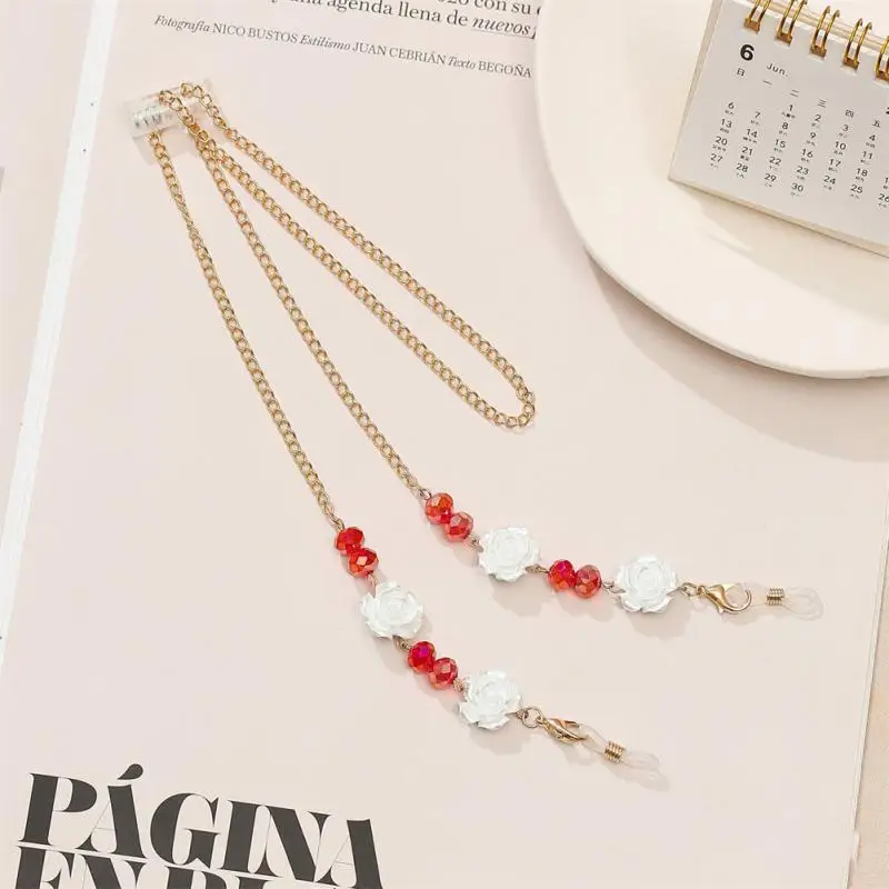 Mask Chains Retro Mask Hanging Rope Anti-lost Hanging Neck Accessories Sunglasses Rope Chain Solid Color Bohemian Glasses Chain