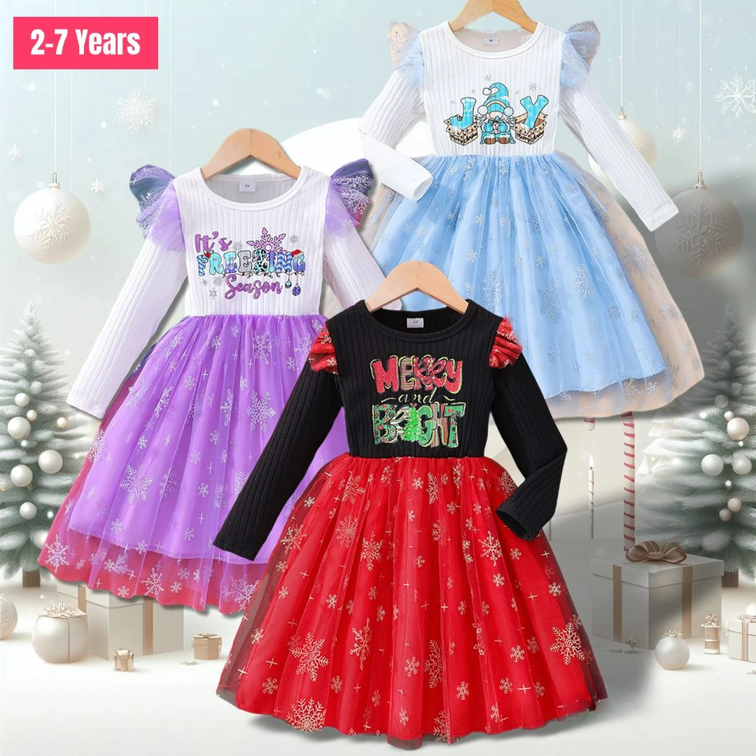 

Spring Summer Girls Clothing Colorful Graffiti Pattern Long Sleeve Dress Children Girls Dress Ventilate Casual