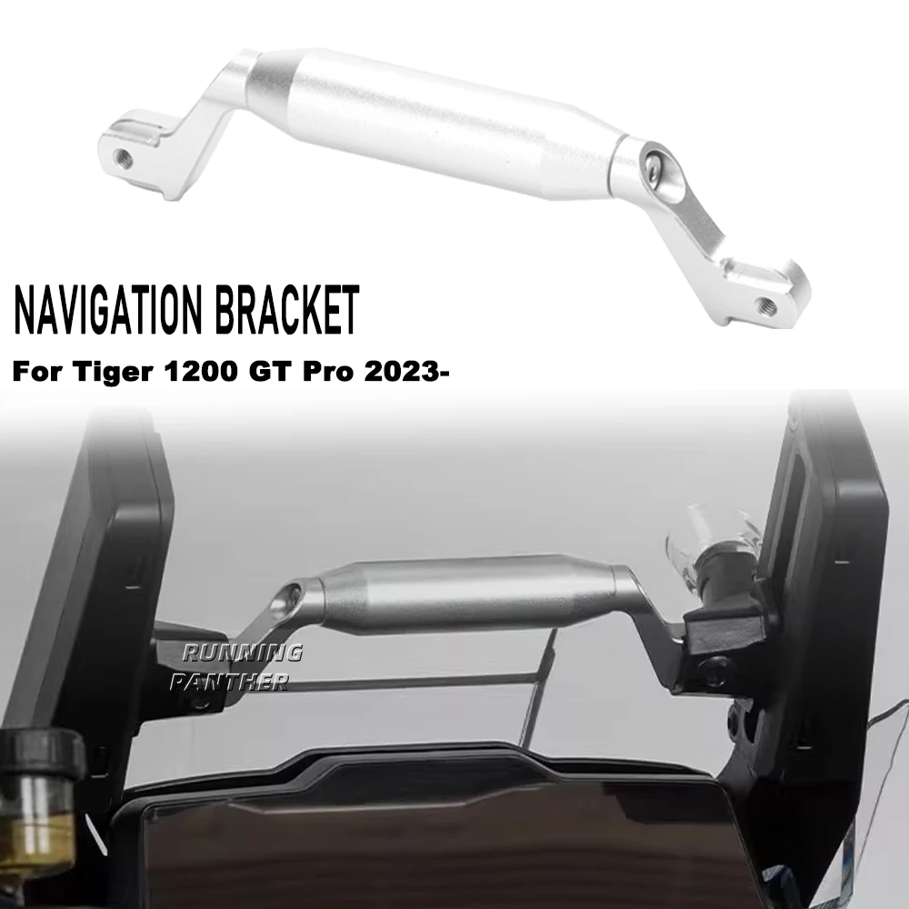 Motorcycle Navigation Bracket Front 12/22MM Bar Stand Mobile Phone Holder For TIGER Tiger 1200 TIGER1200 Tiger1200 GT Pro 2023-