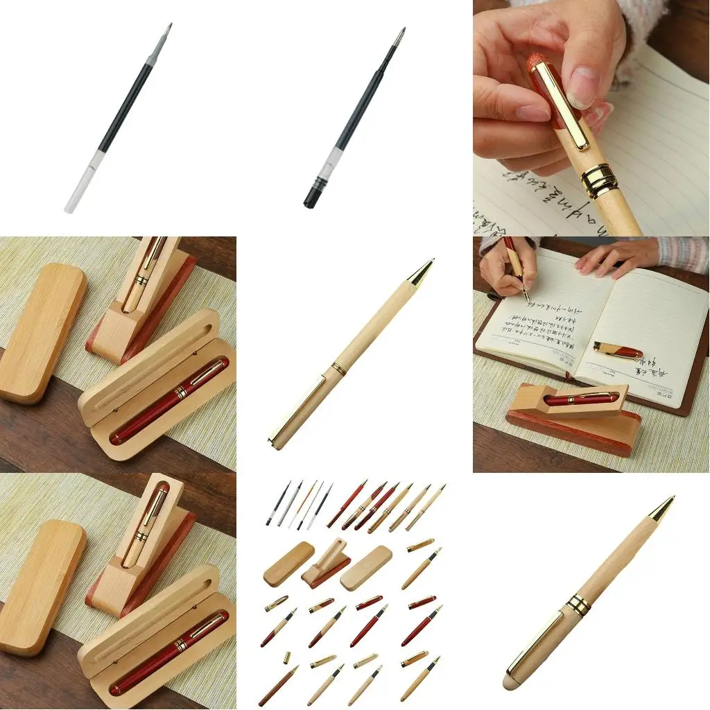 Fountain Pen Pen Metal Ballpoint Pen Business Pen Smooth Writing Pen Bamboo Pen School Office Supplies