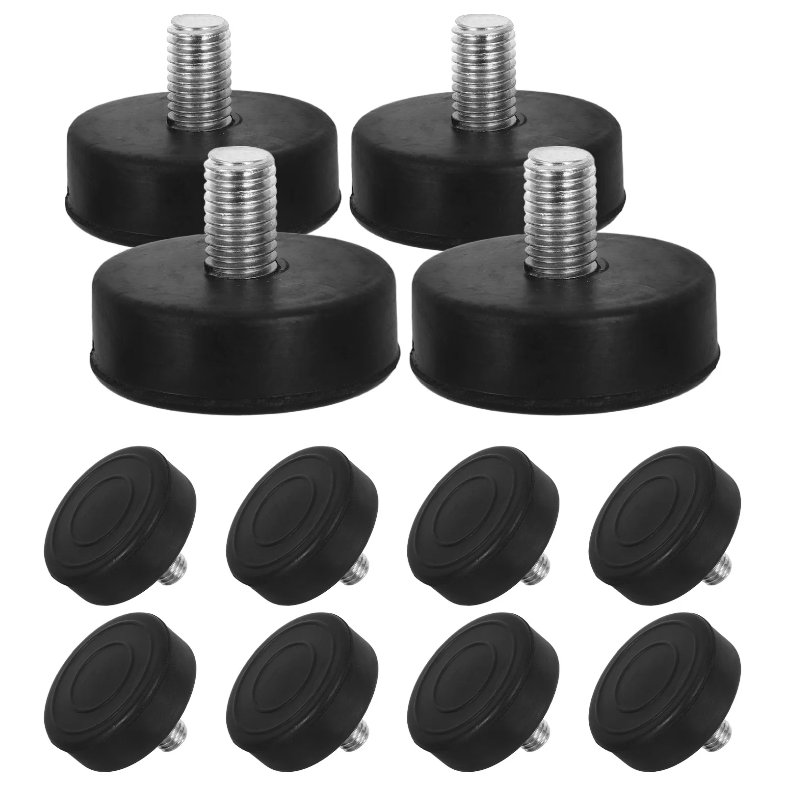 

12Pcs Anti Vibration Foot Pads Heavy Duty Non Slip Rubber Bumper Feet M10 Screw on for Furniture Machine Speaker Cabinet Shock