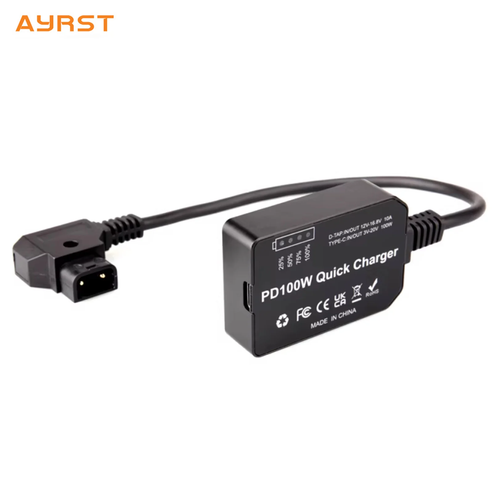 

Модуль двунаправленной зарядки и разрядки D-TAP V-Port с поддержкой PD 100W, USB-адаптер питания для монитора/камеры
