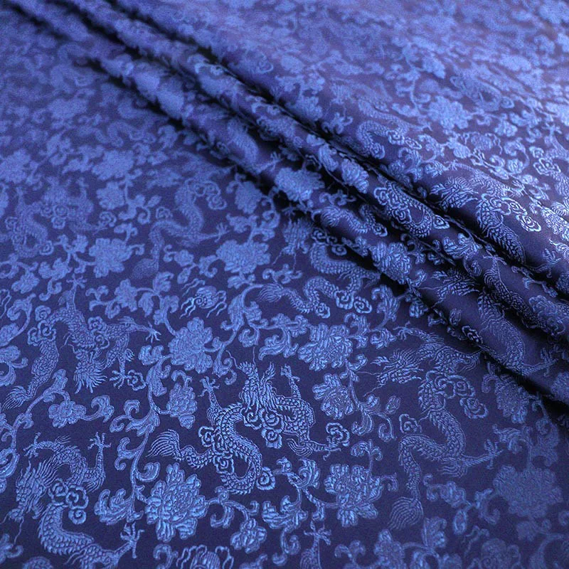 Tela de brocado Jacquard de dragón de lujo, Material Premium con motivo Regal, chaleco, abrigo, bricolaje, sastrería, textil de diseñador Heritage