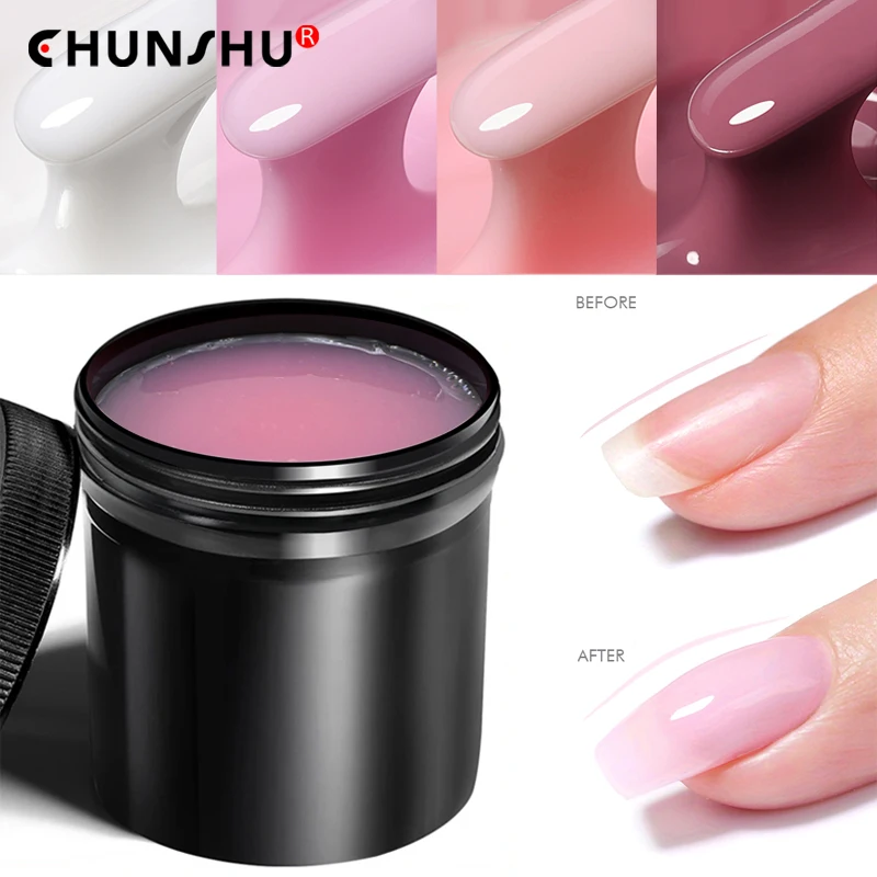 CHUNSHU 500g Hema Free Builder Nail Gel UV LED Soak Off Rapid Extension Gel Long Lasting High-capacity Manicure  Product Upgrade