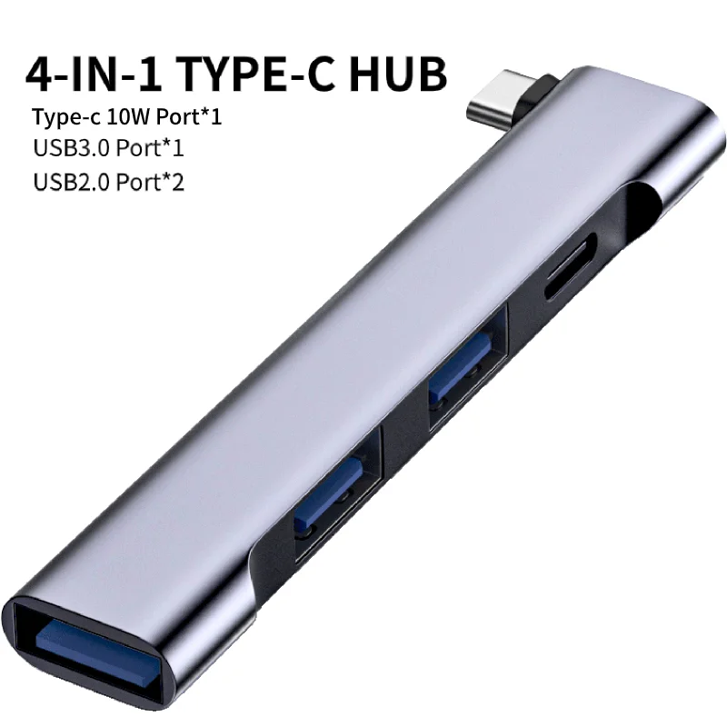 4in1 USB C HUB Universal Compact Mini USB2.0/USB3.0 Docking Station PD High Speed USB Hub for Computer Accessories