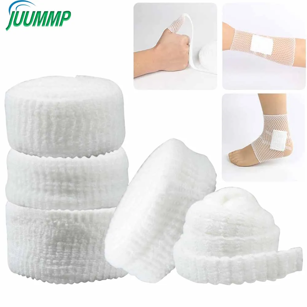 1 Roll Elastic Net Wound Dressing Net Tubular Bandage Mesh Tubing Tubular Gauze Fix Breathable Bandage Retainer for Adults Wrist