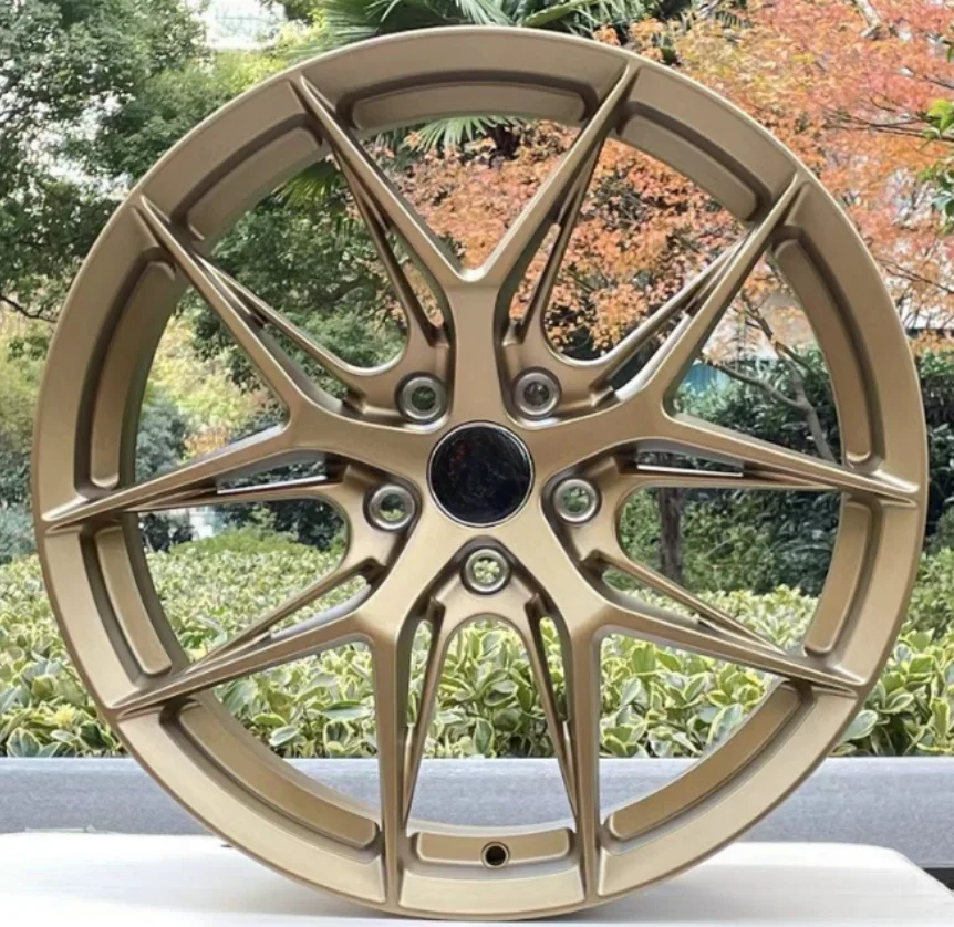 Bronze  Car Wheels 18 19 Inch 5x108 5x112 5x114.3 5x120 Alloy Rims For BMW Mercedes-Benz Audi Honda Wheels