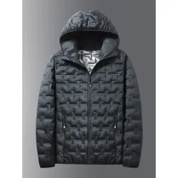 Winter White Down Jacket Men Graphene Self-heating Windproof Pleated Hooded Puffer Jackets Casual Warm Down Coats Male Clothing 4