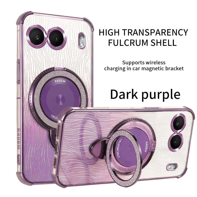 

Cases for MagSafe magnetic wireless charge Holder case for OnePlus Nord 4 1 nord4 cover fundas original Glitter case