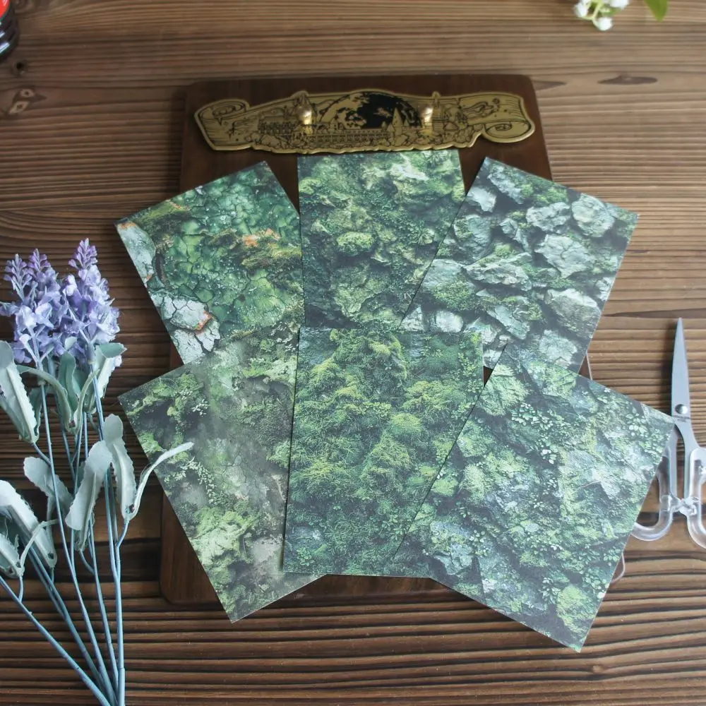 

30 Sheet Natural Bark Moss Stone Wall Background Paper Design Craft Paper Gift Decoration Scrapbooking Handmade DIY