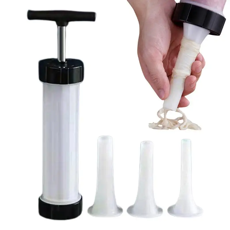 

Sausage Roll Maker Homemade Sausage Maker Vertical Kitchen Sausage Stuffer With 3 Stuffing Tubes Hot Dog Kit For Stuffing