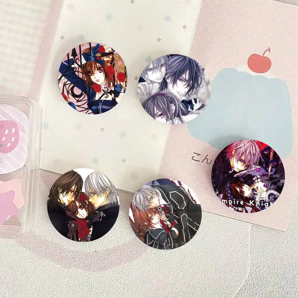 Anime Vampire Knight Cartoon Style Badge Brooches On Backpack Decoration Round Enamel Pins For Accessorys