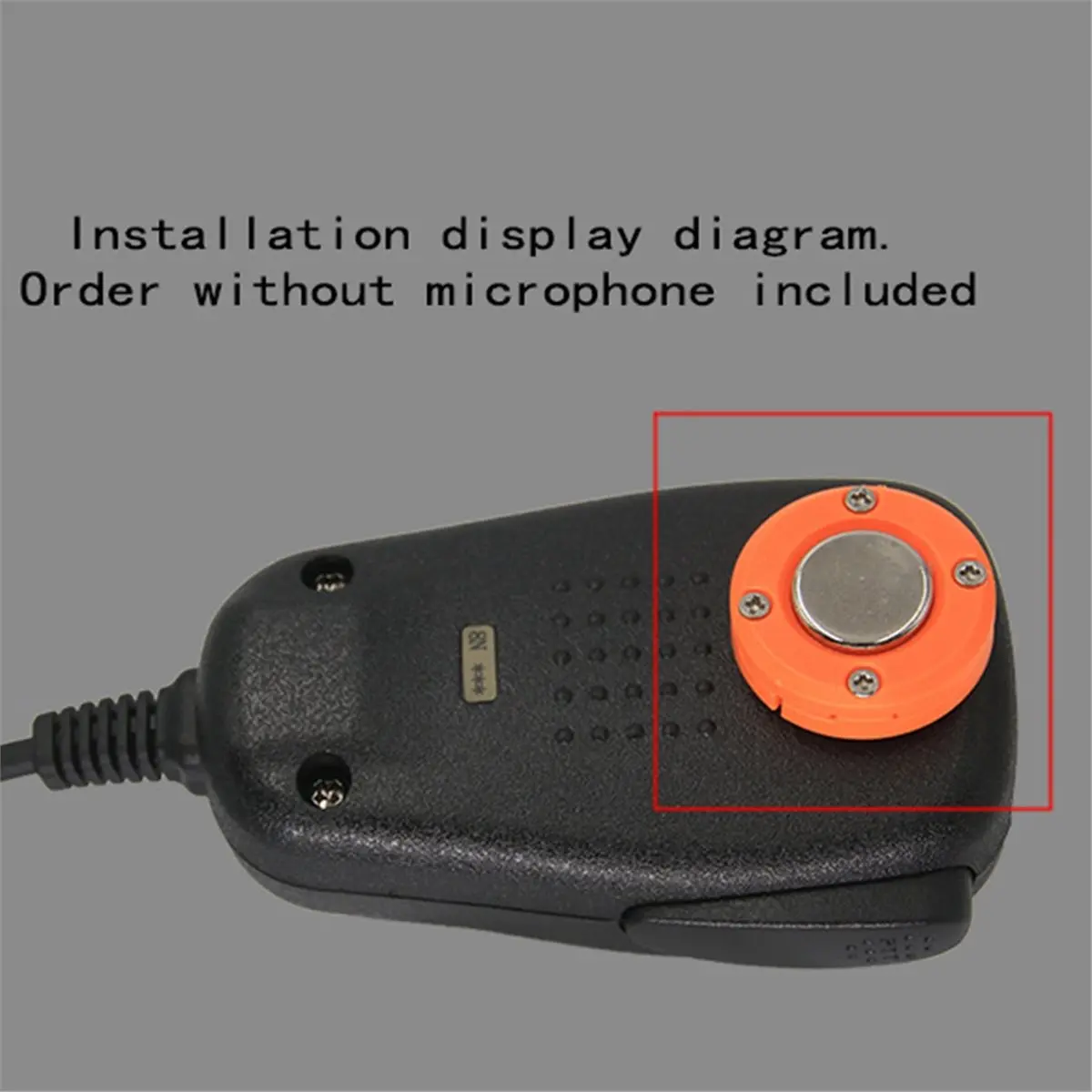 

Magnetic Mic Mount Bracket, Hand Microphones Fixed Bracket, Wall Mount Holder for FT7900R 510DR MH48 SSD85 Orange