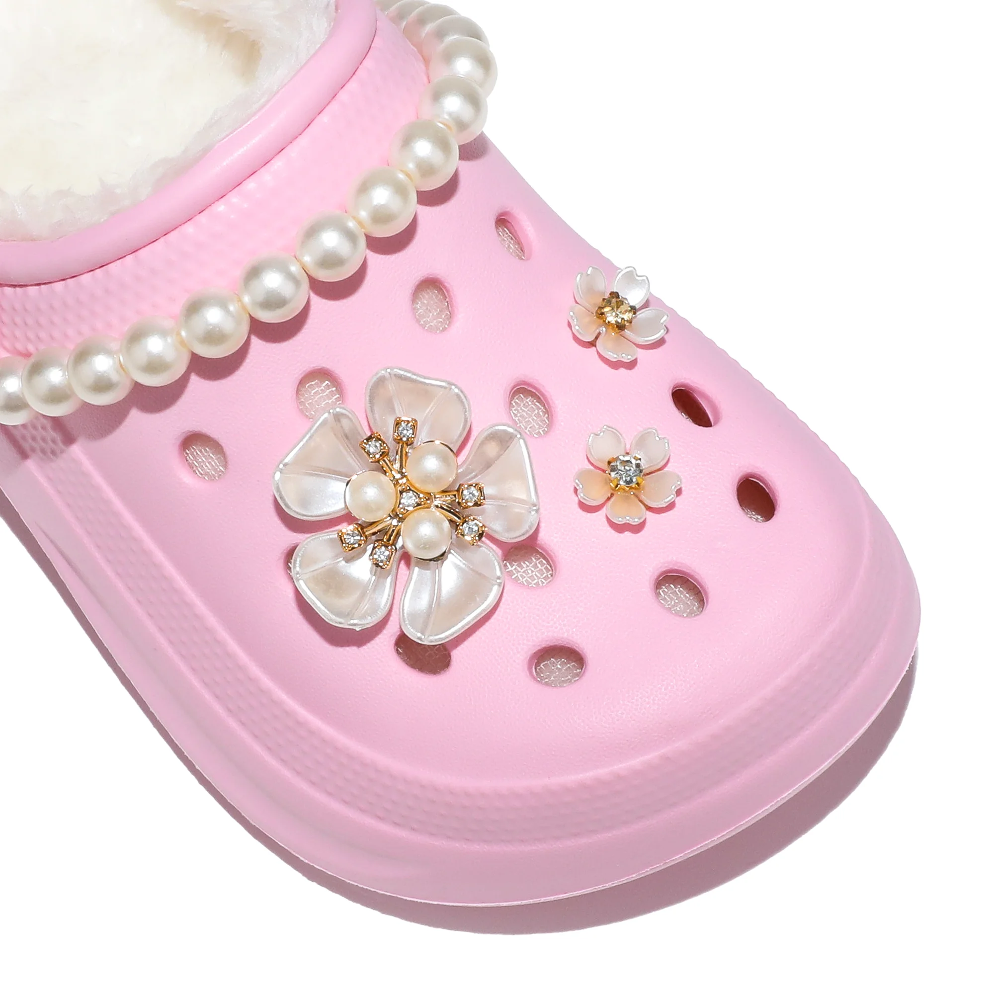 Kinder-Clogs und -Mules mit Fellfutter, leichte Garten-Schuhe mit Baumwollfutter, warme Hausschuhe für Jungen, Mädchen und Kleinkinder, 168. – Detail 10